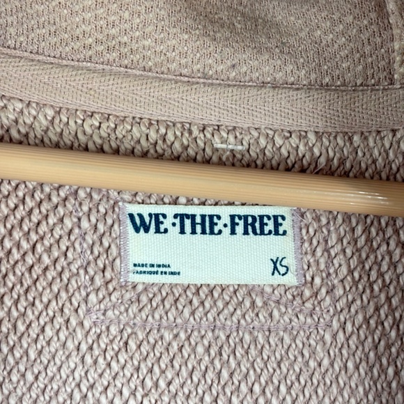 We the Free People Forever Yours Cardigan XS Winter Bloom Mauve Oversized Hoodie - Picture 8 of 13